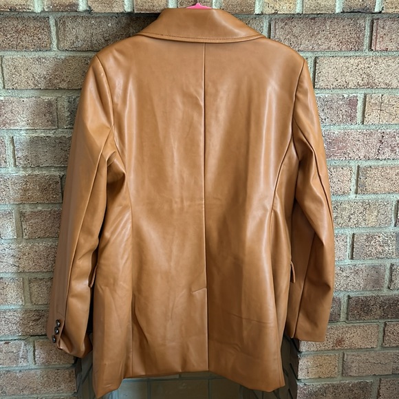 Anthro Vegan Leather Jacket, Medium - Picture 4 of 5